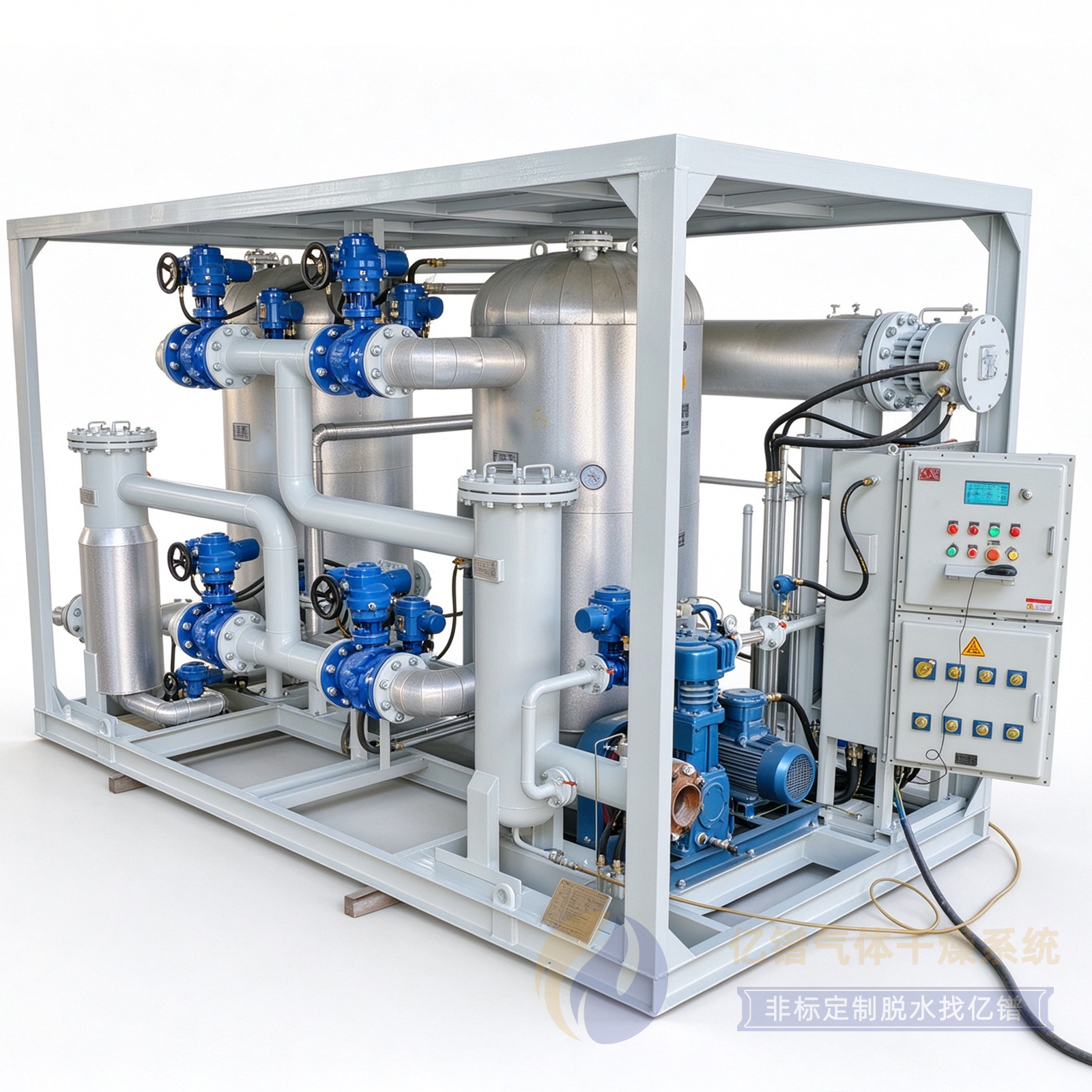 每天14.4万方天然气脱水装置 露点小于-60℃...